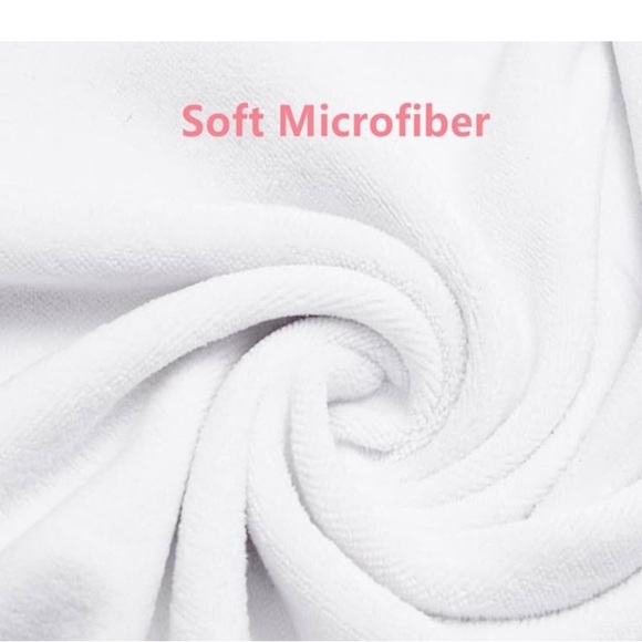 NEW 5 Pack White Facial Towels U-Shaped Soft Microfiber - Picture 9 of 10